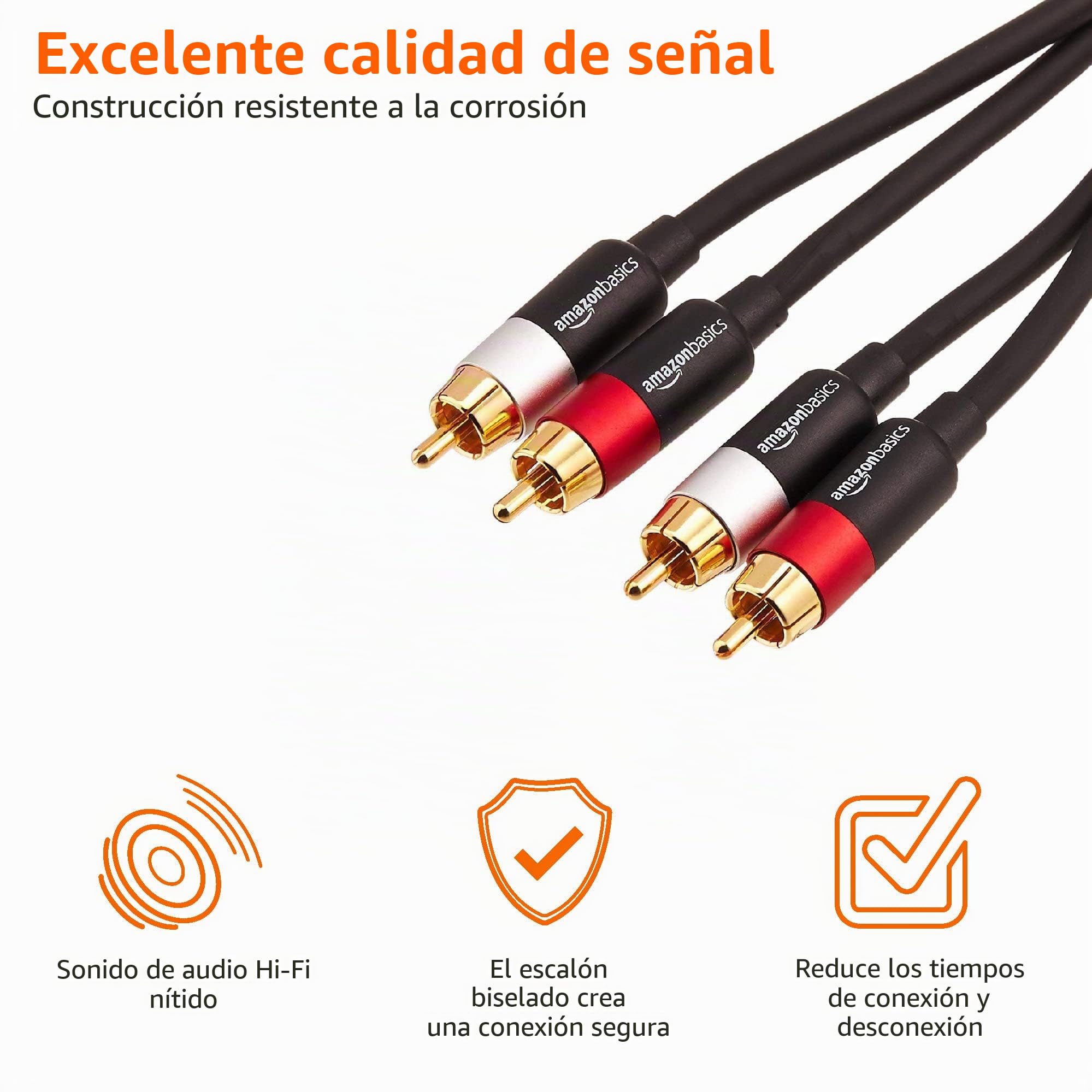 Numark NS4FX - Controladora DJ de 4 canales, jog wheels táctiles con pantallas, pads y efectos & Amazon Basics - Cable de audio RCA (2 machos a 2 machos), 2.4 metros, Negro, Oro, Rojo, Blanco