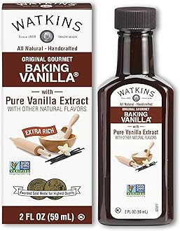 All Natural Original Gourmet Baking Vanilla with Pure Extract, 2 fl. oz. Bottle, 1-Pack