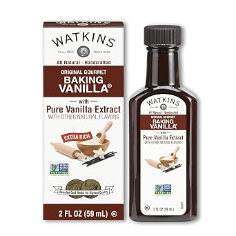 Watkins Original Gourmet Baking Vanilla with Pure Vanilla Extract, 2 Fl Oz, 1 Count (Packaging may vary)