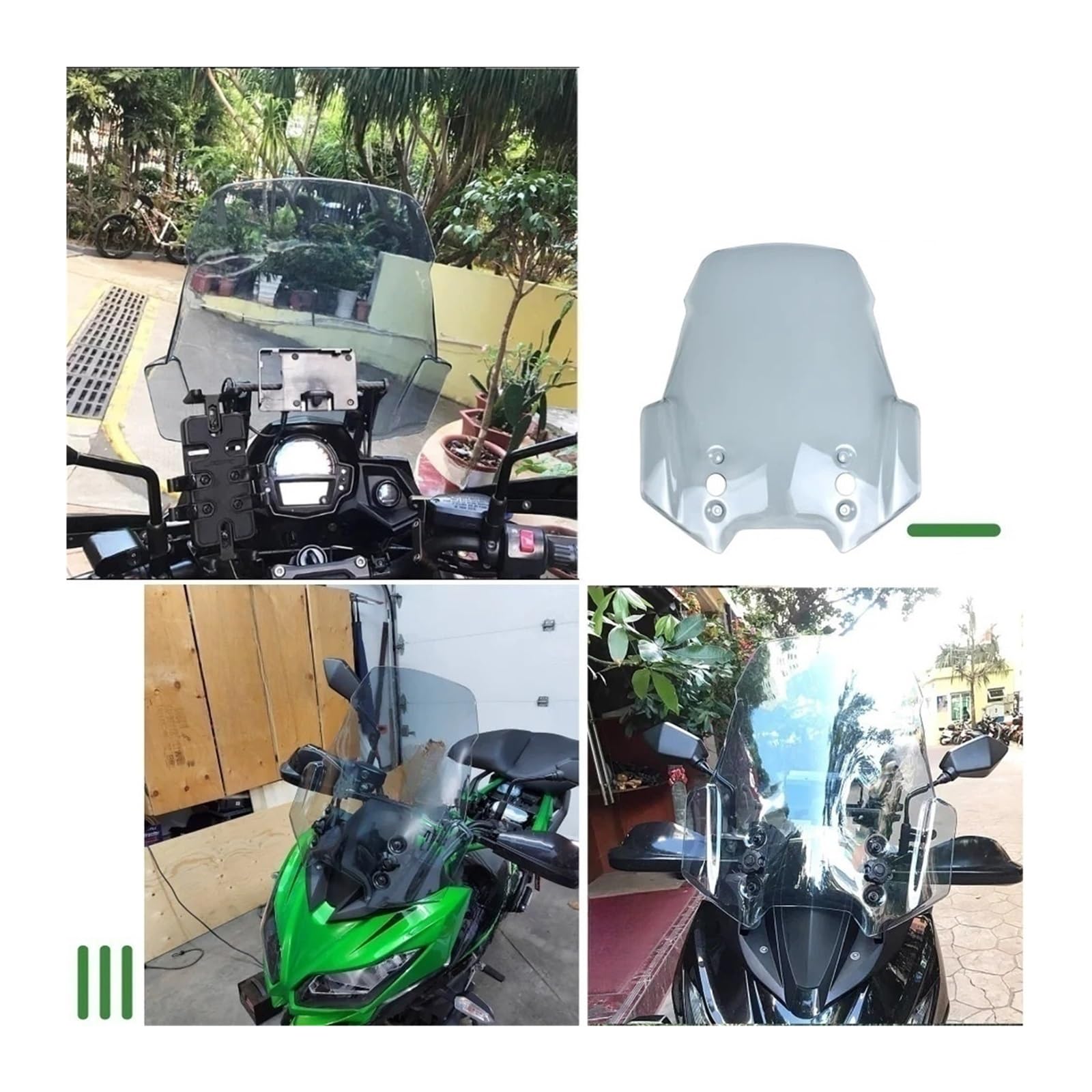 Motocicleta Parabrisas Deflectores De Aire para Parabrisas Delantero para Ve&rsys 1000 650 2015-2018 &rsys650 &rsys1000 Motor