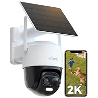 Imou 2K Telecamera da Esterno WiFi Senza Fili Solare, Telecamera Esterna