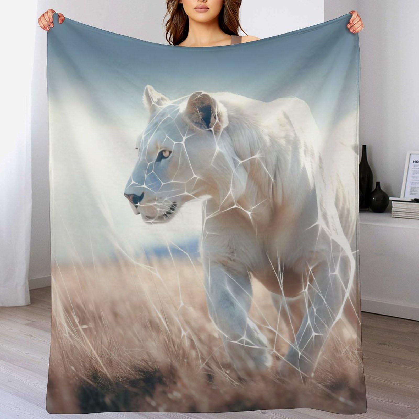 Couverture léopard en flanelle 100x130cm plaid canapé imprimé 3D