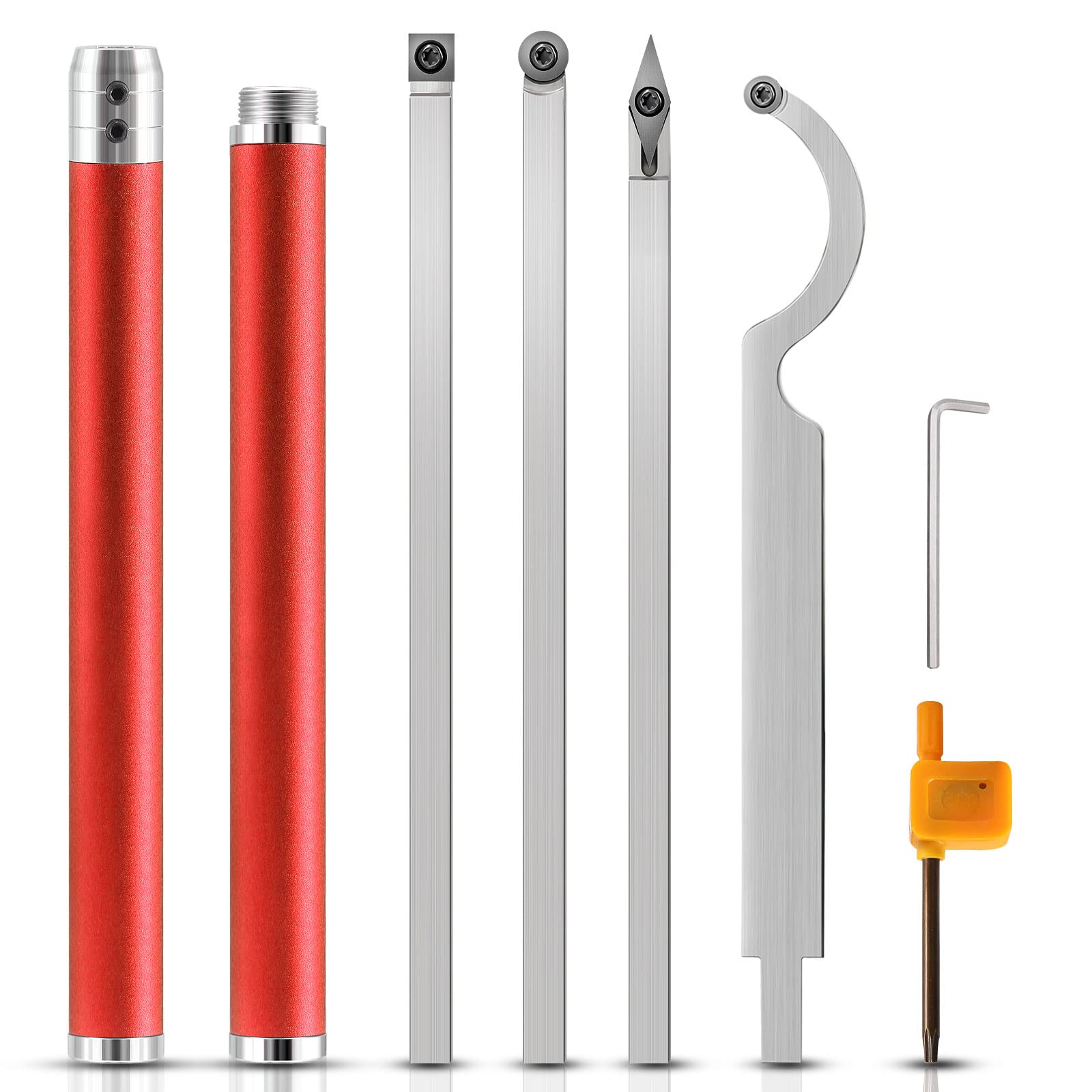 Buy FJL FORCE Lathe Tools Set of 4, Qucik Replacement Wood Lathe Tools