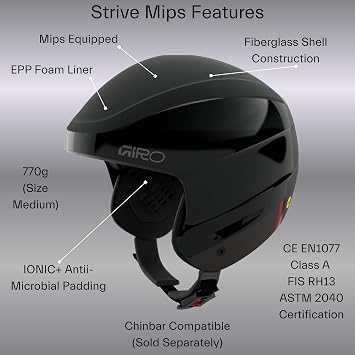 Giro Strive MIPS Race Ski Helmet for Men, Women & Youth