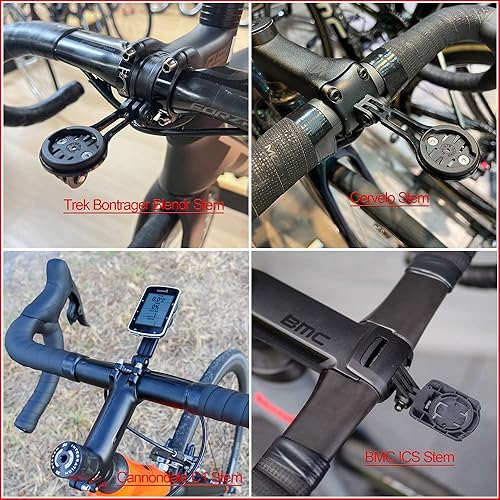Miniatura 2 de Cestbon Manillar delantero de bicicleta con adaptador para Garmin Edge Wahoo Elemnt Bryton Rider Stages Dash Hammerhead Cams con Cervelo Trek