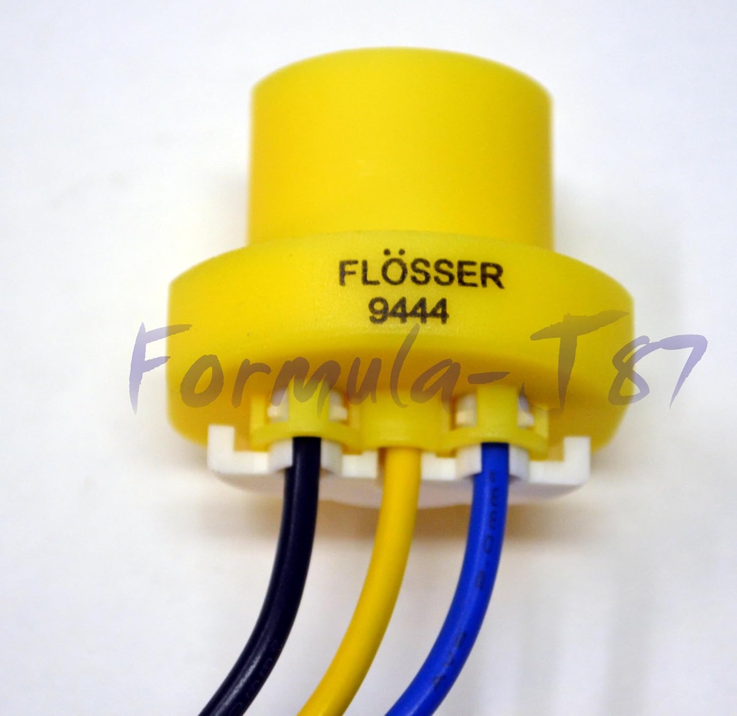 Flosser Wire Harness 9004 9007 HB5 HB1 Female Pigtail Socket 9444 Headlight Bulb Lamp Connector Replacement (Pack of 2) Made in Germany