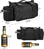 Vista 4 de BraveHawk OUTDOORS Bolsa para Manillar de Bicicleta, Bolsa Táctica Multiuso de Cintura de Nylon Oxford 900D Resistente al Agua MOLLE para Ciclismo