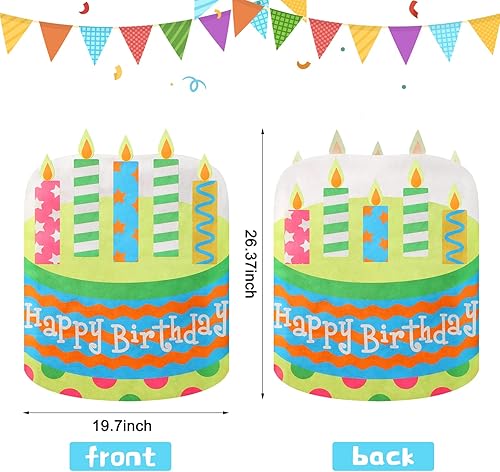 Miniatura 7 de Tegeme Funda para silla de cumpleaños, 2 piezas, funda de asiento de cumpleaños para silla de aula, funda de silla de cumpleaños para aula, funda