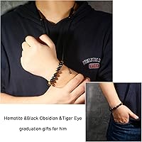 Vista 17 de Sereney Christmas Gifts for Him Son Boys Bonus Dad Father Men Boyfriend Grandson Friend as Triple Protection ID Bracelets Birthday Gifts for 9 10 11