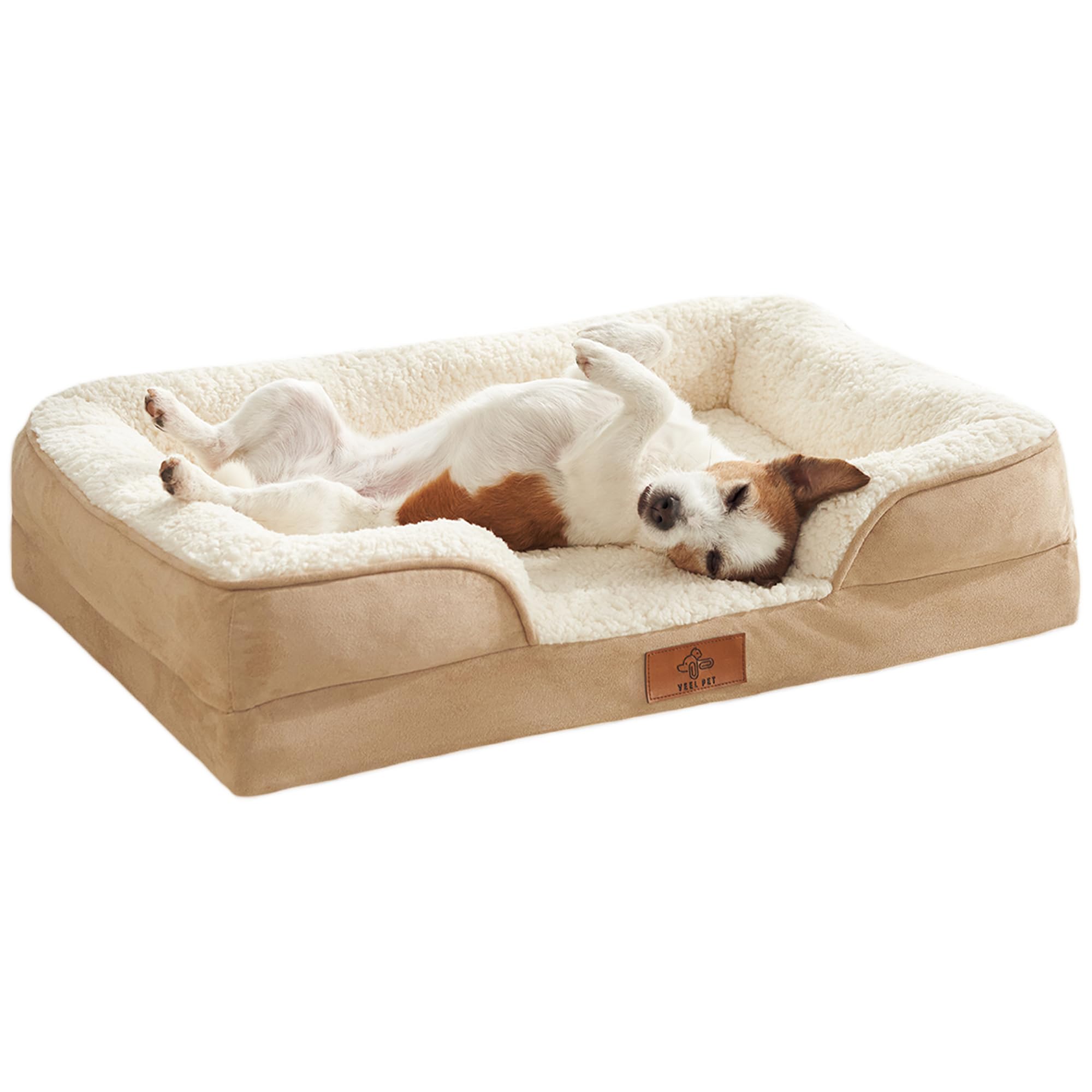 Premium Cama de Perro pequeño Cachorro anatómica con Espuma Memory Foam viscoelástica certificada ortopedica | Dog Bed Cama Perro Lavable Desenfundable Antiestres | Funda Impermeable (Small)