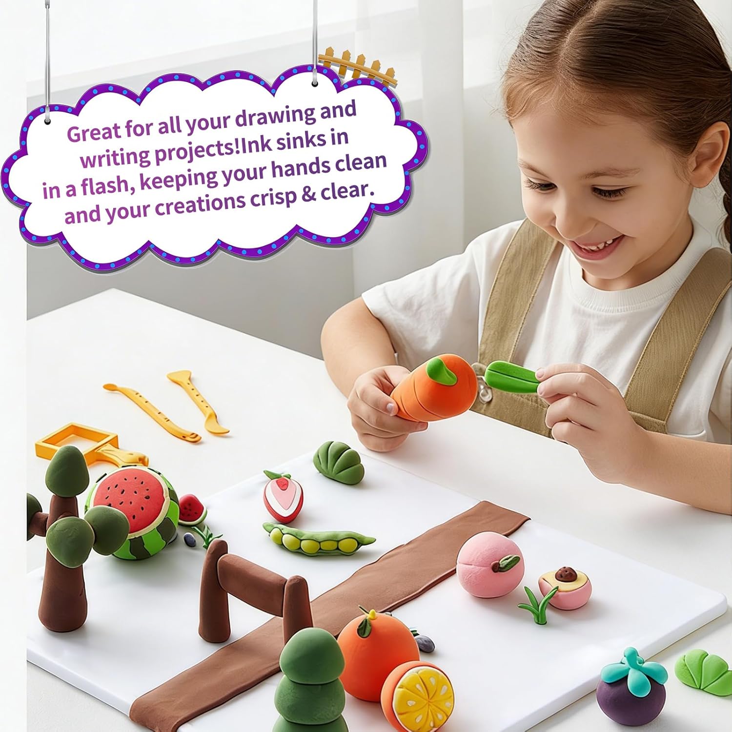 4Pack 24"x36" Self Adhesive Poster Board, 0.23 Inch Thick Foam Core Board with Self-Adhesive, Free Mounting Poster Boards, Large White Display Boards for Crafts, Art, Display