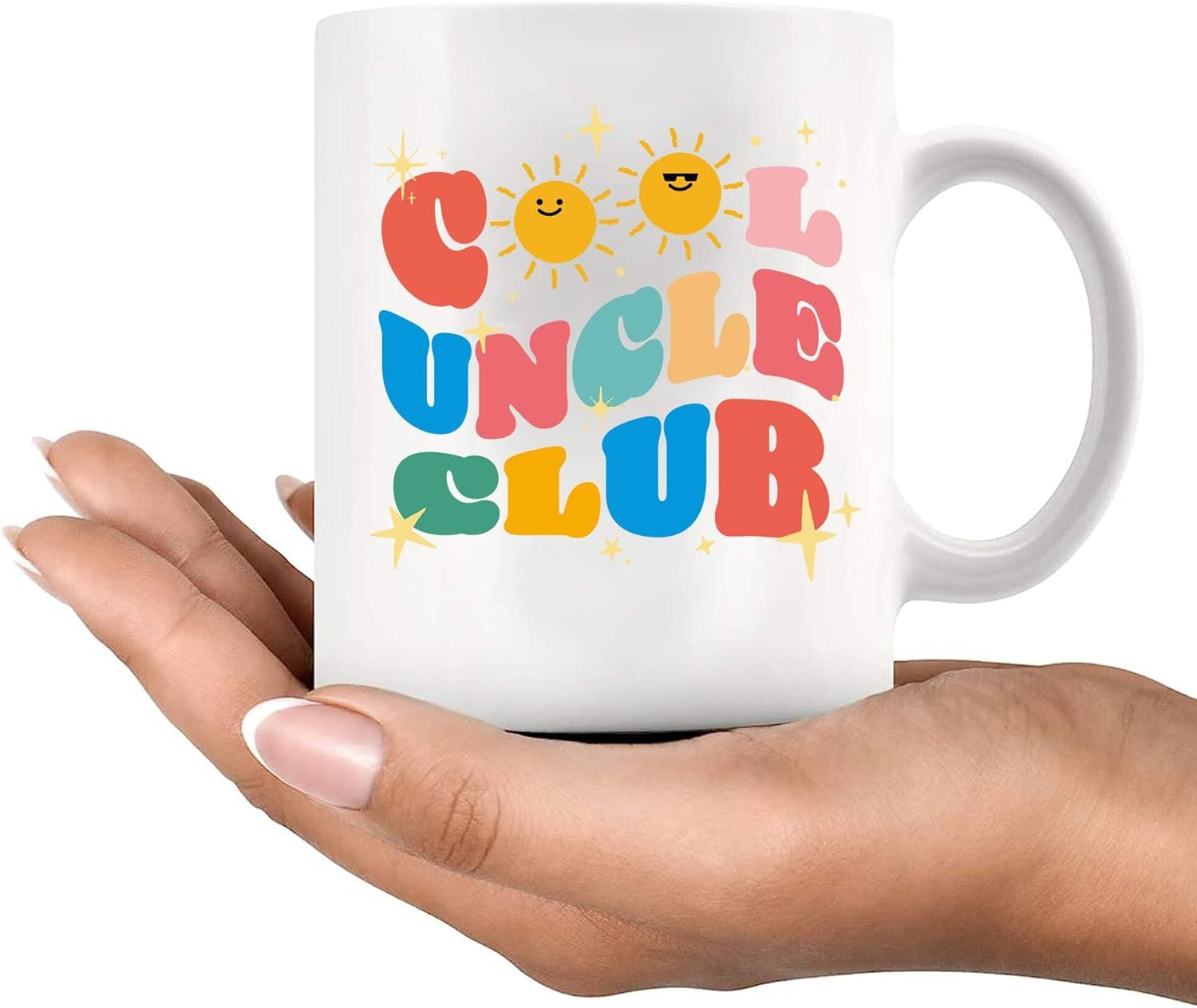 Cool Uncle Club Uncle Gifts Funny Tio Gifts From Niece Nephew Fathers Day From Sister Brother Funcle Birthdays Family Reunion Ceramic Mug 11 oz White 11 oz - Image 6