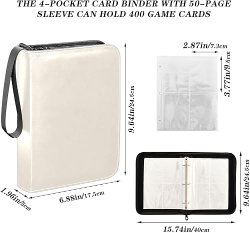 Miniatura 3 de Álbum de tarjetas de encaje antiguo, cierre de cremallera anticaída, resistente al agua y fácil de limpiar
