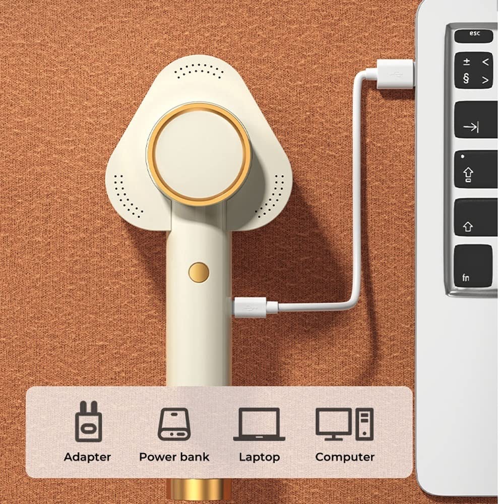 Eliminador de pelusas portátil eléctrico, afeitadora de telas, [recorte y succión potente de tres cabezales] afeitadora de pelusas especializada de 3 velocidades, vaciado fácil, despelusa for muebles