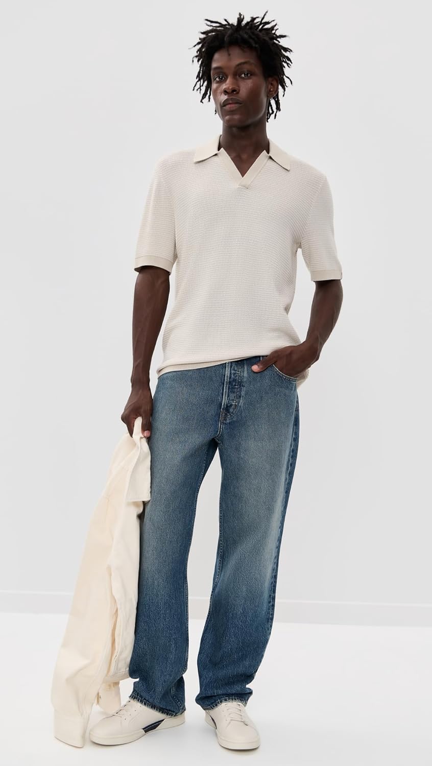 rag & bone Men's Harvey Chevron Johnny Polo - Image 5
