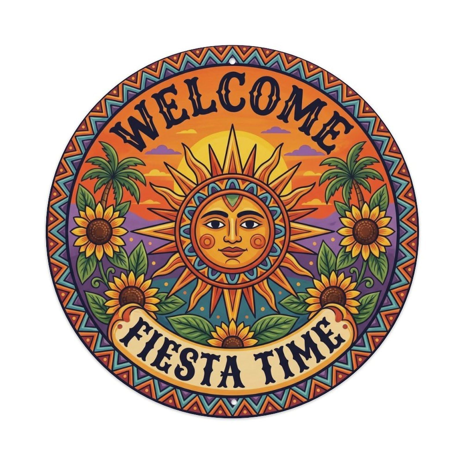 Vintage Welcome Wall Decoration Metal Tin Sign Plaque