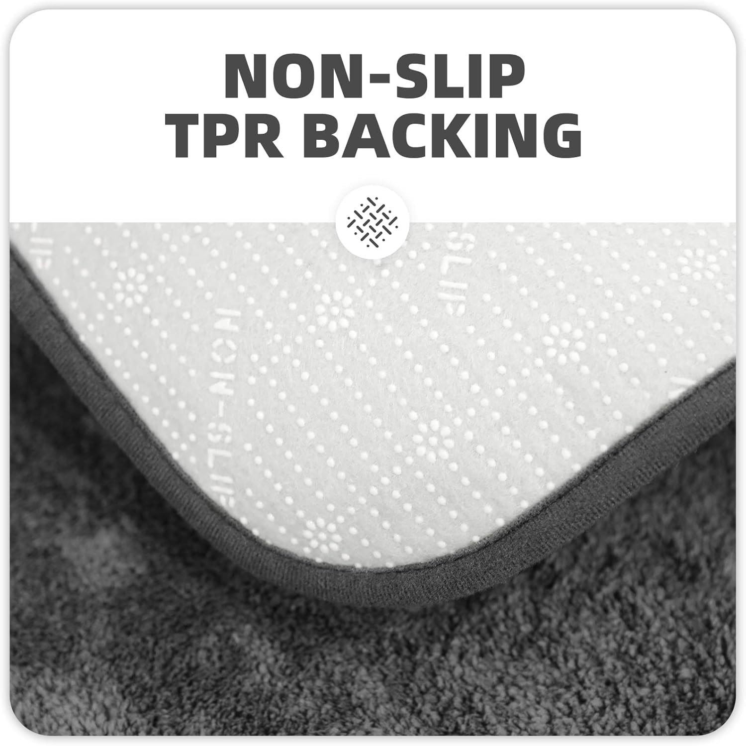 Color&Geometry Geometry Rug Bedside Low Pile Carpet Super Soft, Kids Room, Bedroom Runner Non Slip for Hallway, Dorm, Living Room - 1.3X3.9 ft Dark Grey