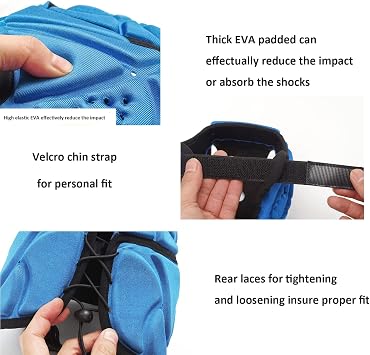 Padded Helmet Protective Headgear for Rugby Football Soccer