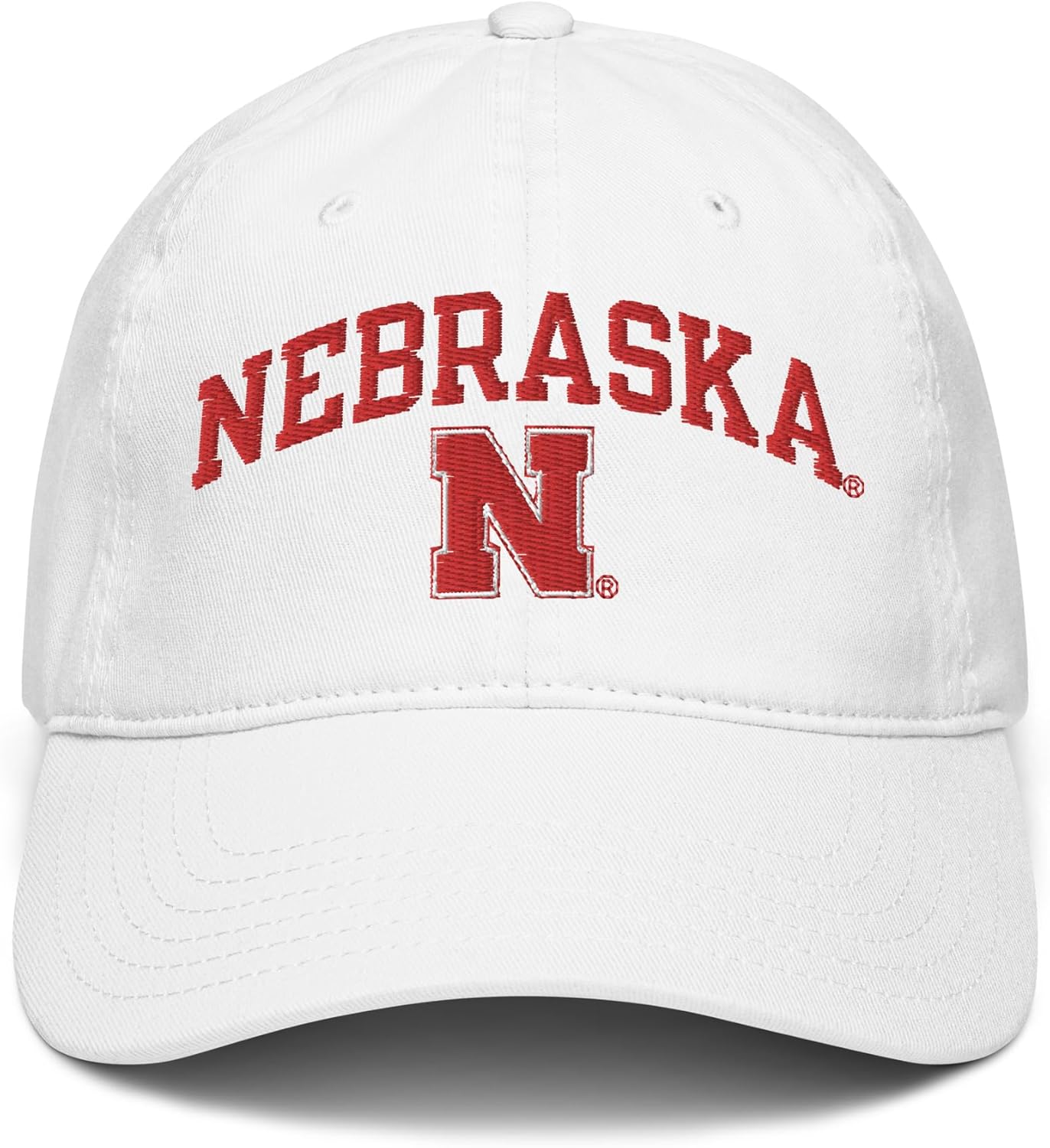 Nebraska Cornhuskers Arch Over Officially Licensed Adjustable Baseball Hat