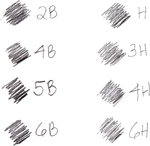 Vista 14 de Prismacolor Premier - Lápices de dibujo de grafito con borradores y sacapuntas, para adultos, juego de 18 piezas