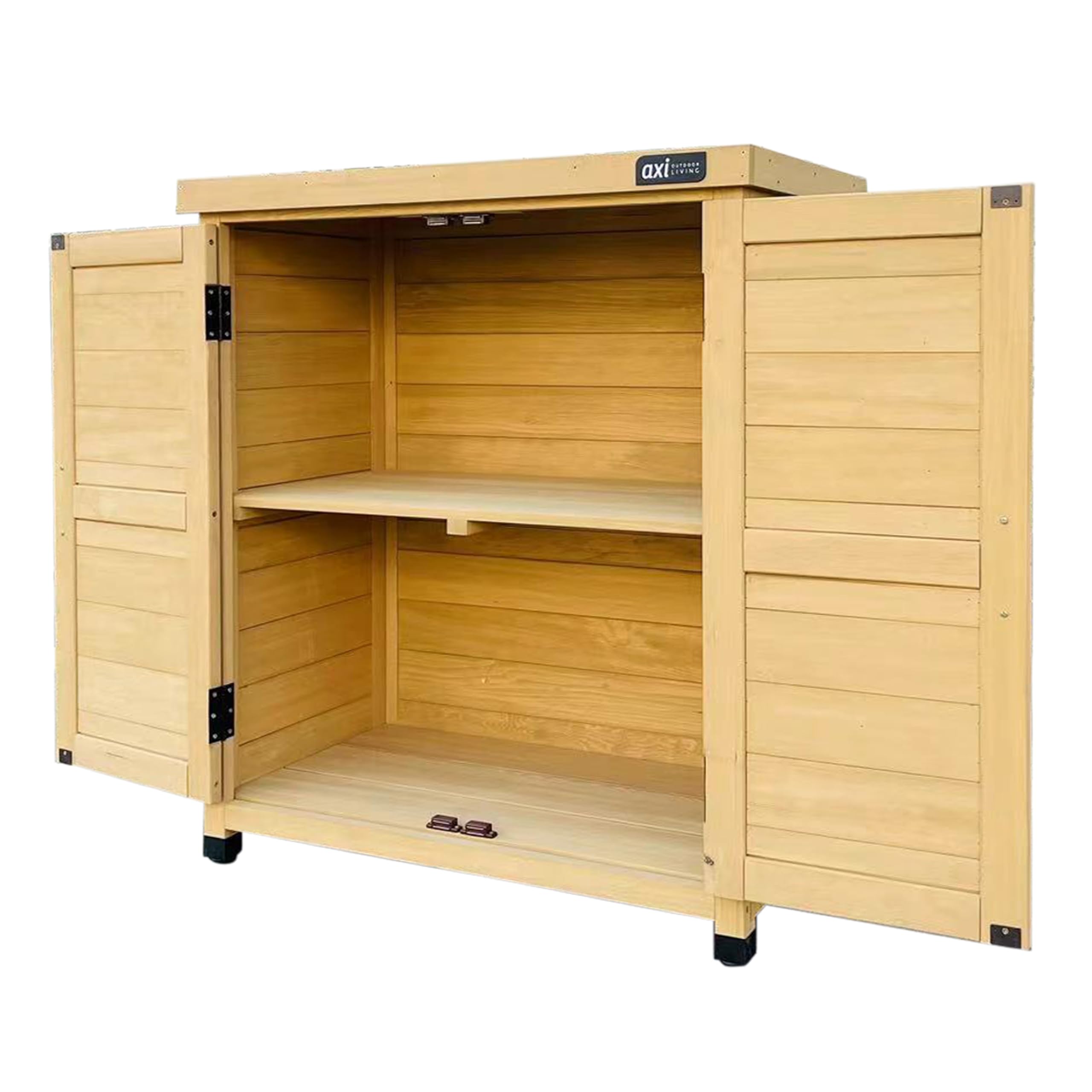 AXI Felix Armadio da Giardino in Legno Beige | Armadio exteriore, Armadio degli Attrezzi con ripiano | 80 x 45 x 93 cm