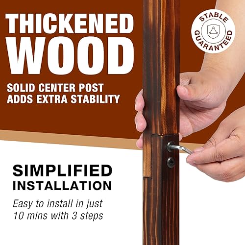 Miniatura 3 de Ghosthorn Fishing Rod Holders for Garage 360 Degree Rotating Fishing Pole Rack, Floor Stand Holds up to 16 Rods Wood Fishing Gear Equipment Storage