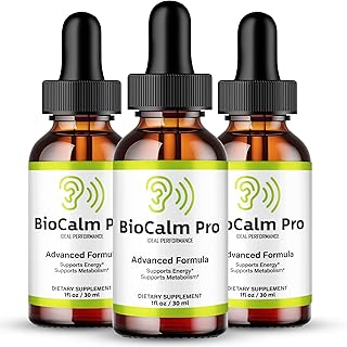 Bio Calm Pro Tinnitus Drops, Bio Calm Pro Tinnitus Relief for Ringing Ears, Advanced Ear Health Support Supplement Liquid Drops All Natural for Healthy Ringing Ear, Bio Calm Pro Reviews (3 Pack)
