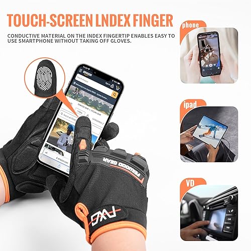 Miniatura 3 de Cycling Gloves for MenWomen-Full Finger Bicycle Gloves Anti-Slip Shock Absorbing Padded MTBRoad Biking Gloves