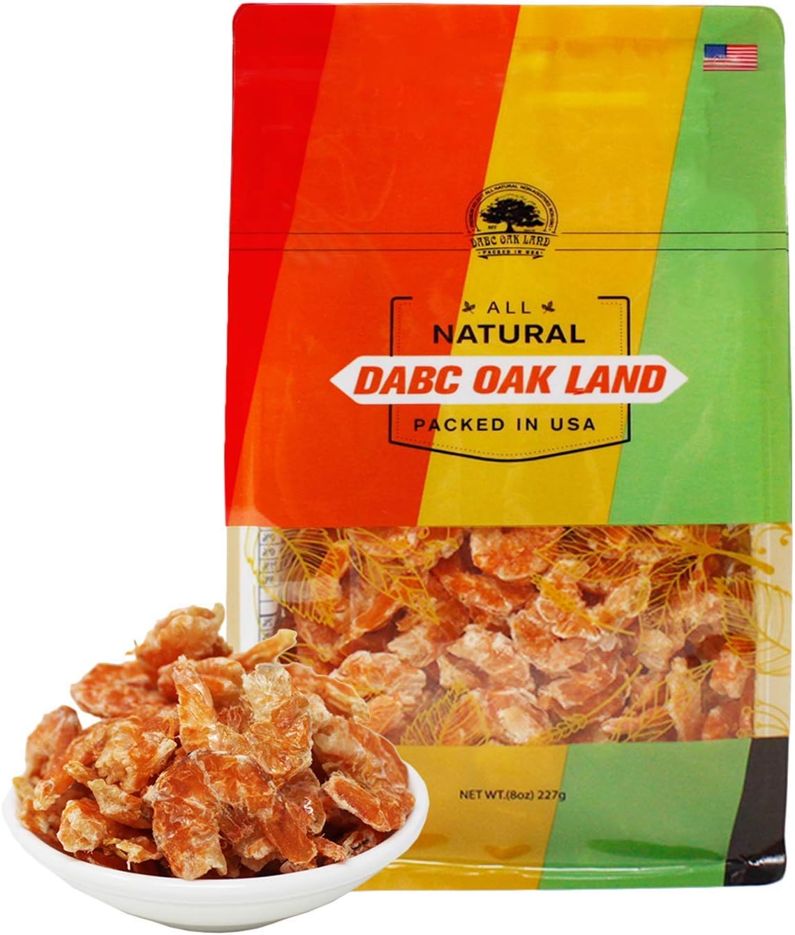 DOL Sun Died Florida Shrimp,Fresh-Caught & Dehydrated for Snacks, Seafood Salad, Pad Thai, or Soup 佛羅里達 幹蝦仁 蝦幹 Dried Seafood (Medium 8oz/bag)