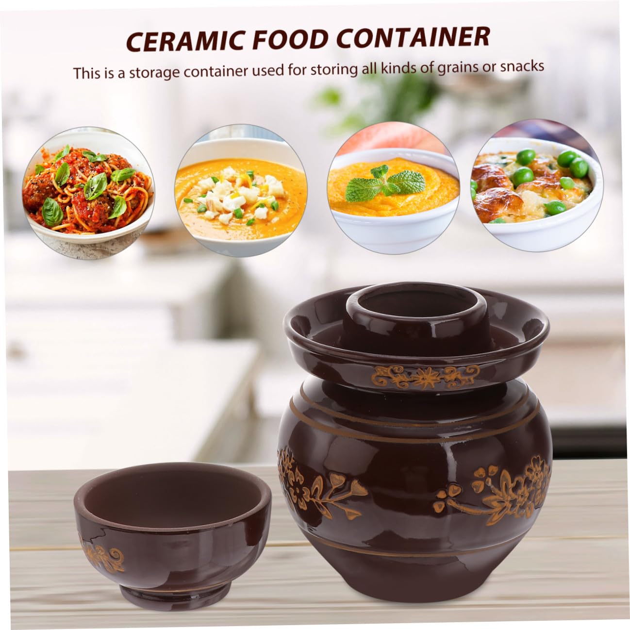 1 Szt Kimchi Altar Słoiki Do Kiszenia Kiszonej Kapusty Słoik Ceramiczny Pojemnik Kuchenny Słoik Ceramiczny Pojemnik Do Przechowywania Żywności Słoiki Do Przechowywania Żywności