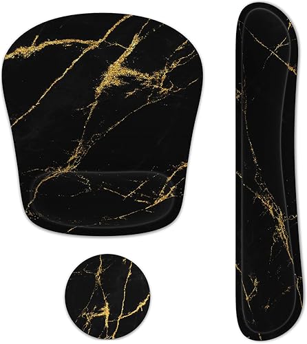 Reposamuñecas para teclado de espuma viscoelástica con soporte de muñeca para computadora con base de goma antideslizante para el hogar, oficina,