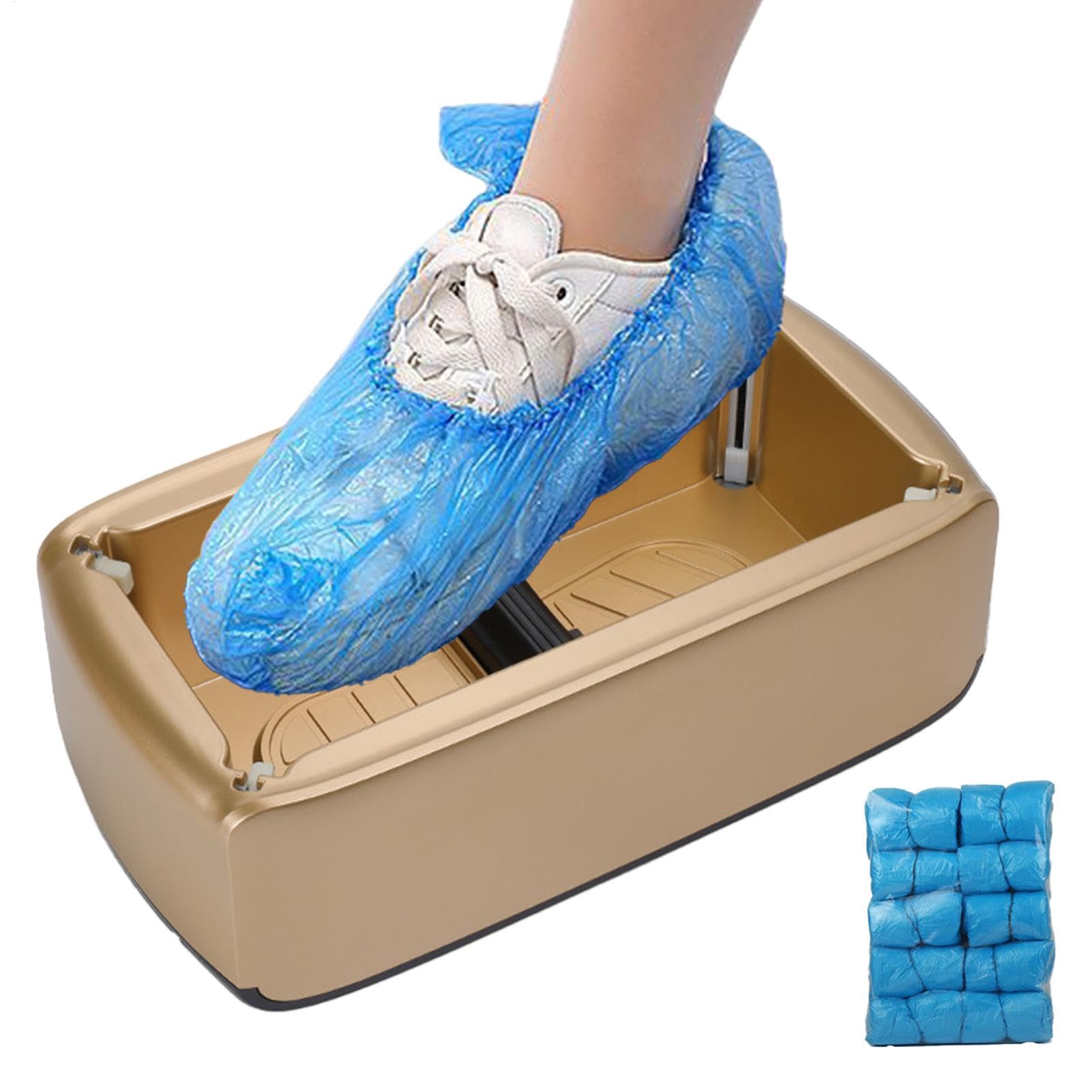 Dispensador automático de Cubiertas de Zapatos, dispensador de Cubiertas de Zapatos, máquina de Revestimiento de Zapatos con 100 Fundas para Zapatos para Interiores