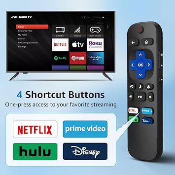 4 Pack Replacement Remote Control for Roku TV