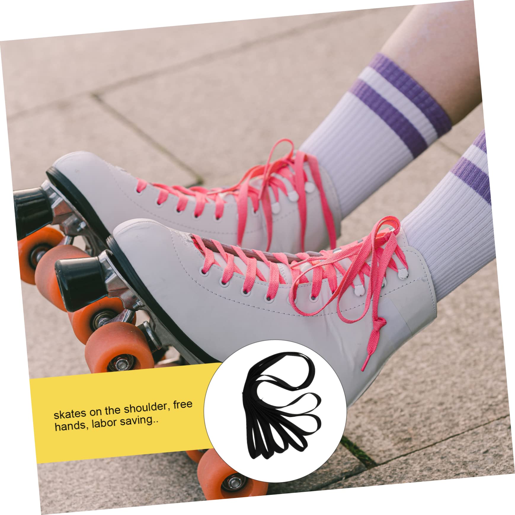 BESPORTBLE Portable Ski Boot Carrier Straps 3pcs Ski Straps for Carrying Ice Skates Sling Leash