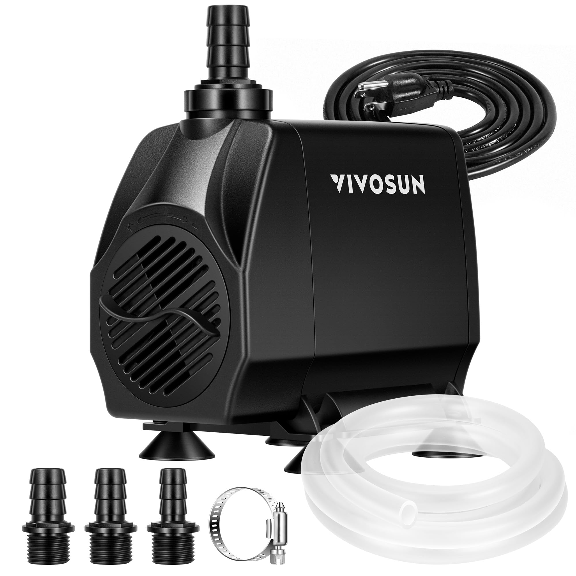 VIVOSUN Submersible Water Pump 1050 GPH 100W — Quiet Fountain Pump with 1|1 ft Head Lift