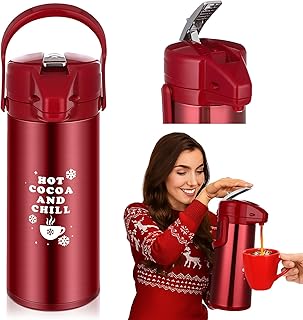 Vesici 84.55 oz Hot Chocolate Drink Dispenser with Pump Red Cocoa Drink ...