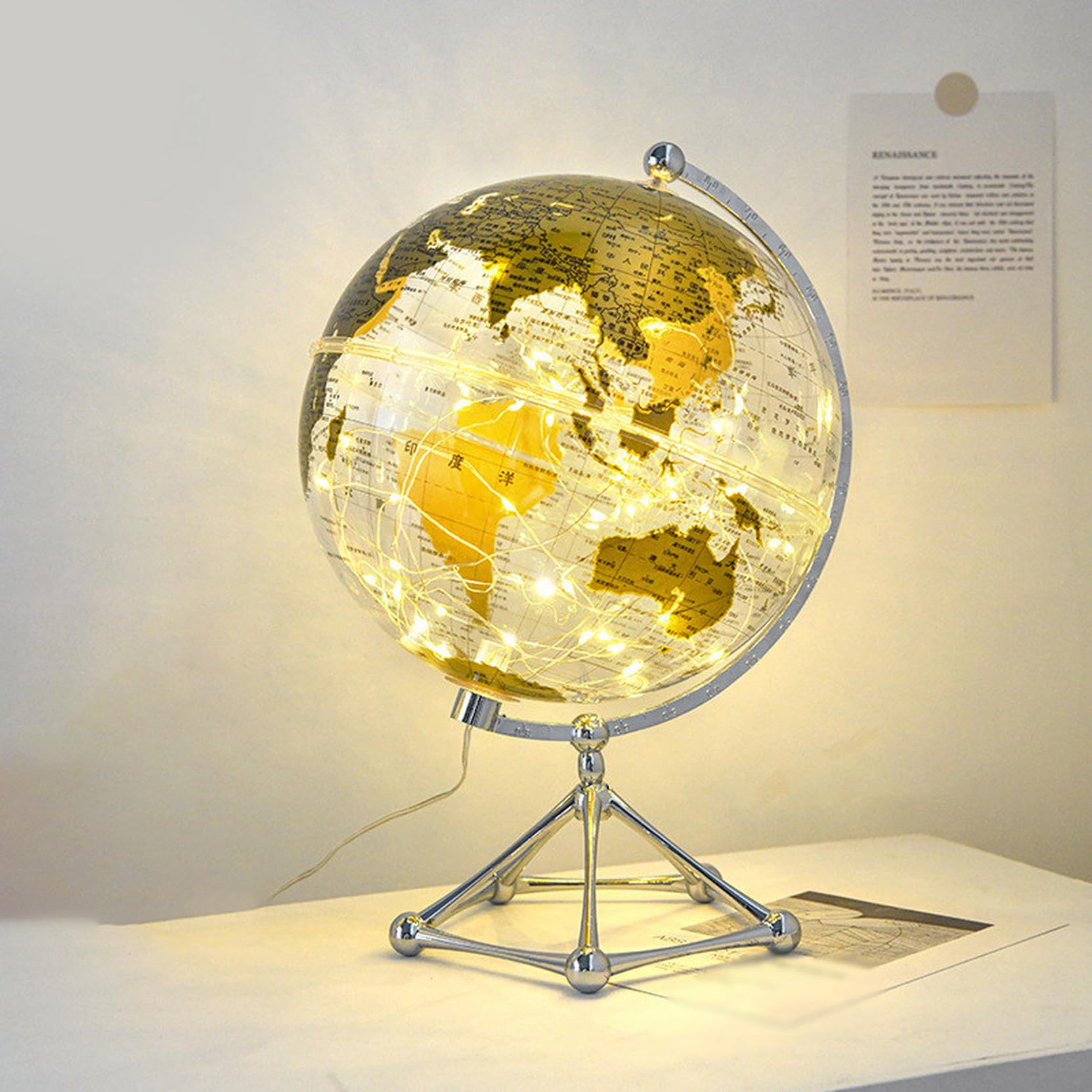 Amazon.co.jp: [dhiuebc] インテリア 地球儀 A 回る アンティーク