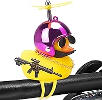 Vista 21 de wonuu Adornos de pato de goma para automóvil, decoración de tablero de pato para apretar, decoración de bicicleta para ciclismo, motocicleta