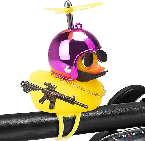 Miniatura 21 de wonuu Adornos de pato de goma para automóvil, decoración de tablero de pato para apretar, decoración de bicicleta para ciclismo, motocicleta