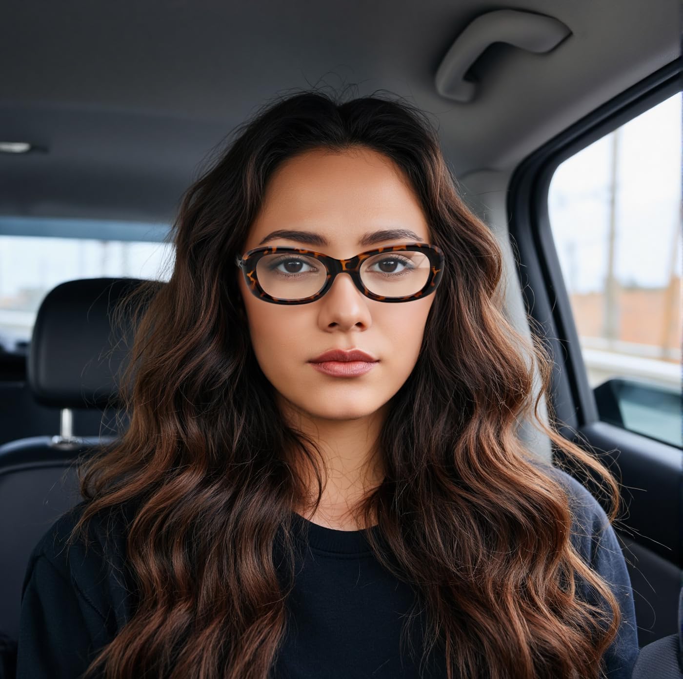 FEISEDY Retro Oval Blue Light Blocking Glasses for Women Nerd Fake Glasses Y2k Small Eyewear Frame B0229 - Image 2