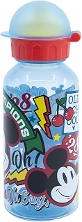 Stor Botella de agua reutilizable infantil de plástico con tapa y capacidad de 370 ml de Mickey