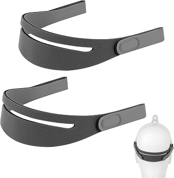 2-Pack Replacement Headgear Straps Compatible with ResMed AirFit N30i, AirFit P30i and AirTouch N30i Masks, Soft Adjustable Head Straps, Mask and Frame Not Included