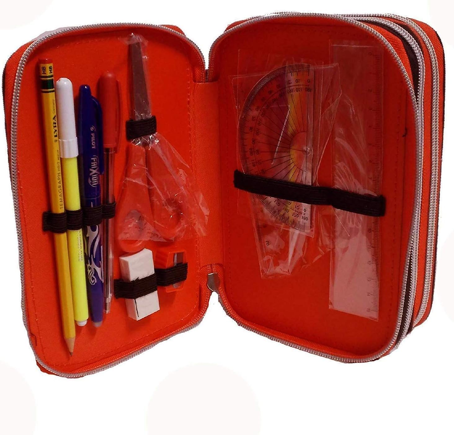 Schoolpack Zaino Organizzato A.S. ROMA + Astuccio 3 zip completo di cancelleria - scuola 2019-20
