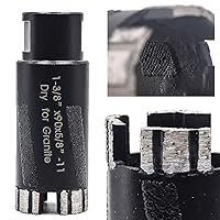 Vista 4 de 1-3/8 '' Broca de núcleo de diamante seco 5/8'-11 Rosca para granito 1.378 in Albañilería Coring