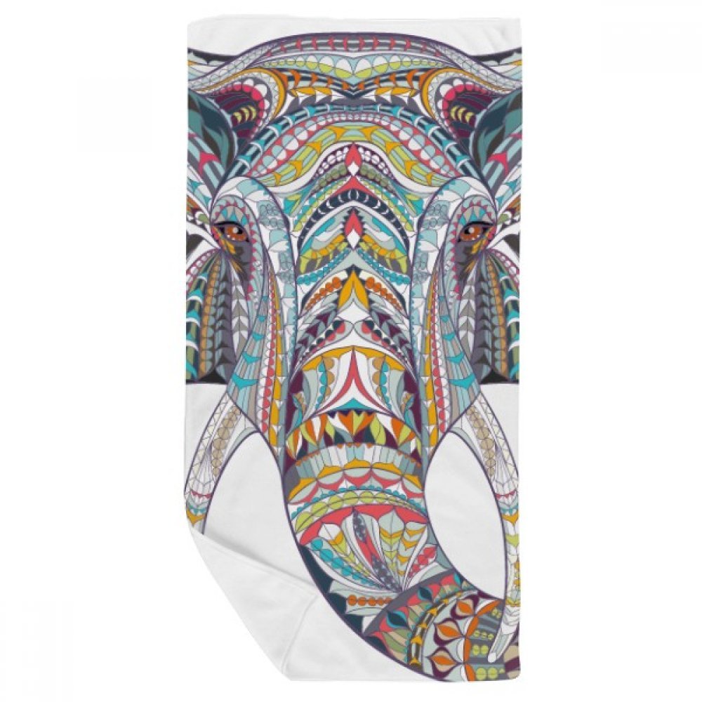 Serviette de bain éléphant douce pour peaux sensibles 35x70