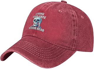 Living Rent Free in Your Head Baseball Cap Adjustable Unconstructed Washed Dad Trucker Hat for Men Women