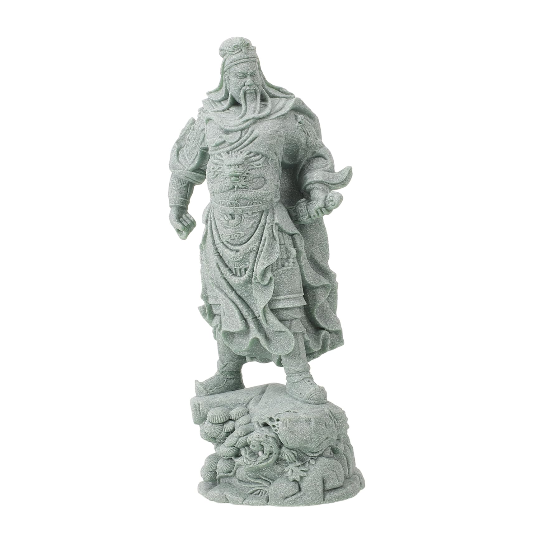 Statue Guan Yu VANZACK en pierre idée cadeau déco rétro et artisanale