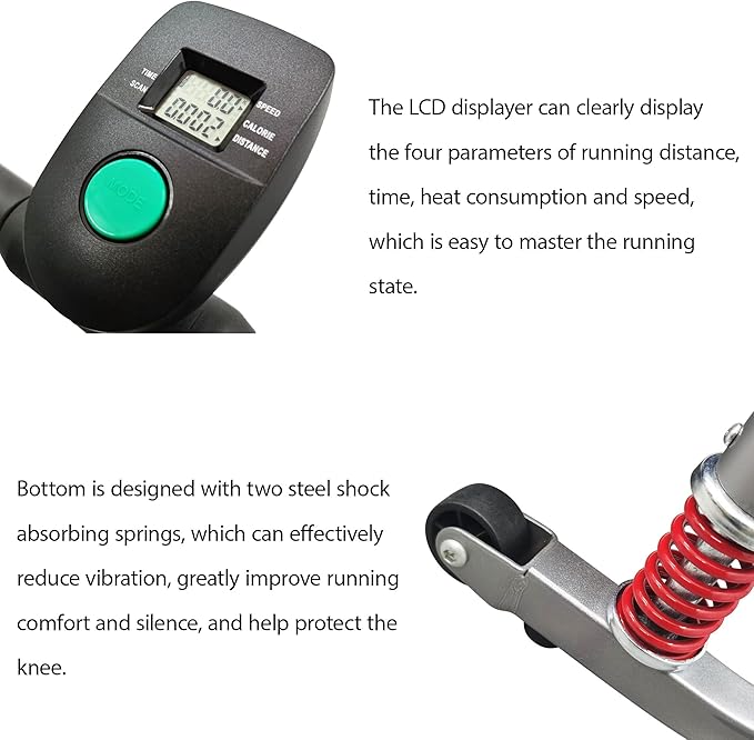 Caminadora Manual Plegable con Inclinación, Pantalla LCD, para Hogar miniatura 4