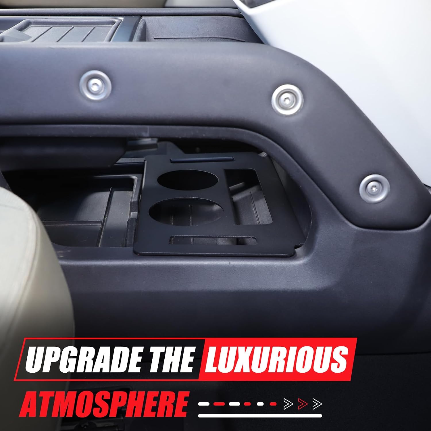 Center Console Lower Cup Holder Compatible with Land Rover Defender 90 110 130 2020 2021 2022 2023 2024 2025, Lower Center Console Drink Cup Holder