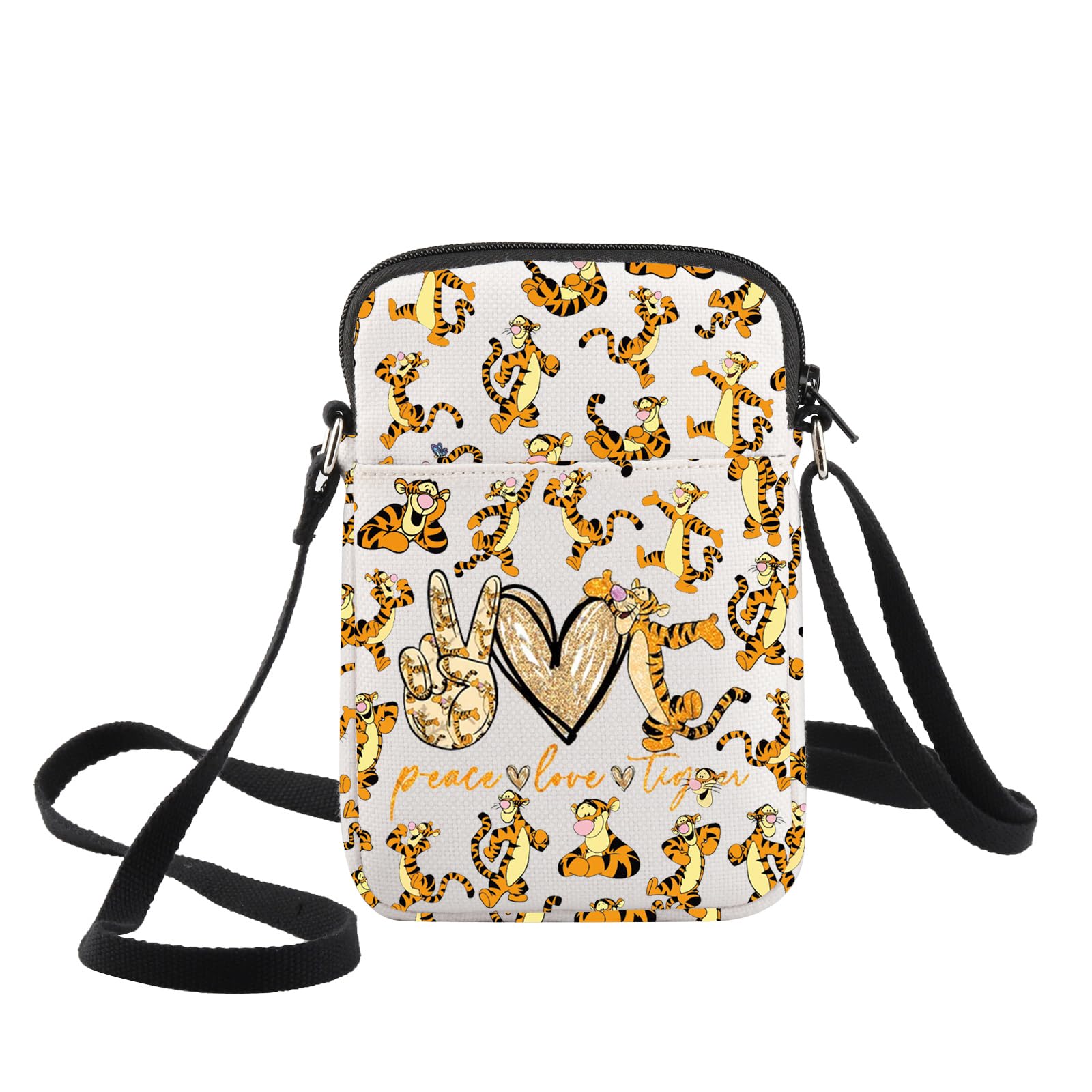 WZMPA Tiger Fans Crossbody Bag Cartoon Lover Gift Let The Magic Blossom Cartoon Shoulder Bag Movie Merchandise
